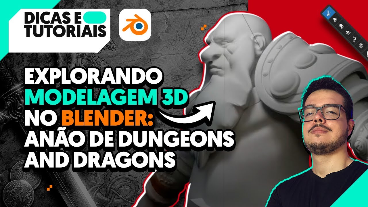 Explorando modelagem 3D no Blender: Anão de Dungeons and Dragons - YouTube