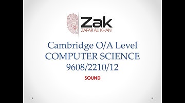 Sound Explained | O/AS Level | By Zak