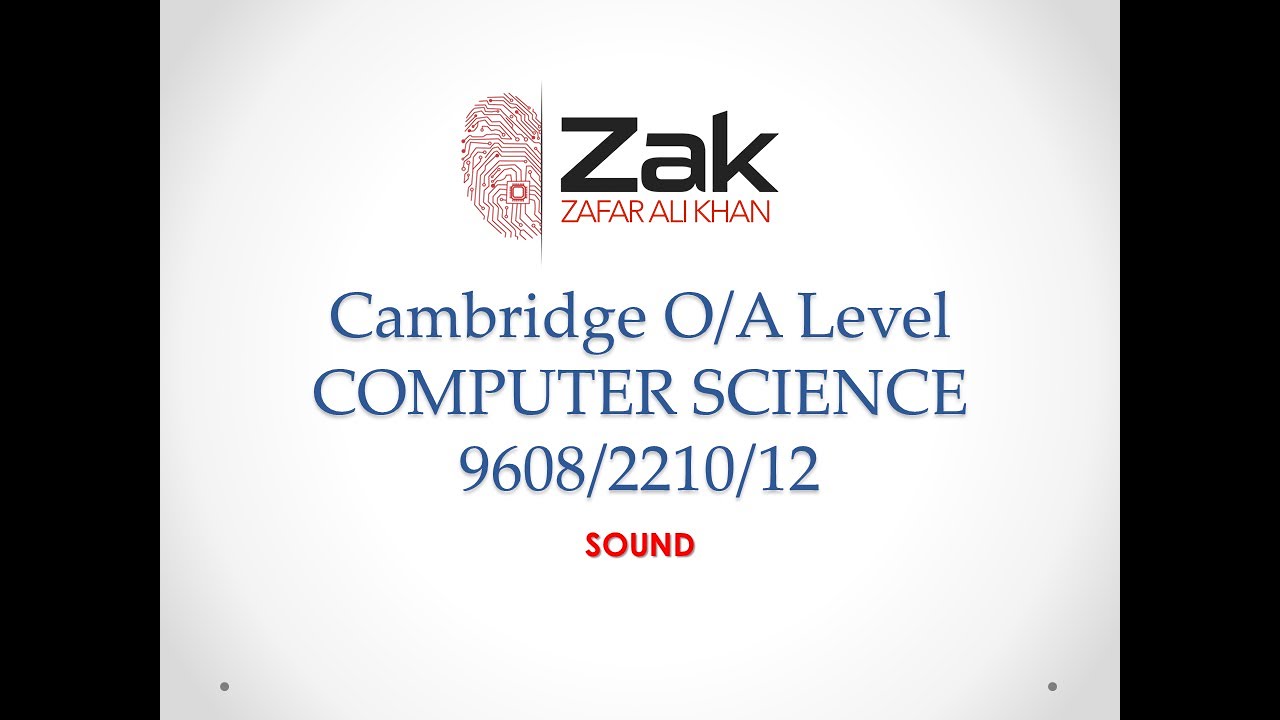 Sound Explained | O/AS Level | By Zak