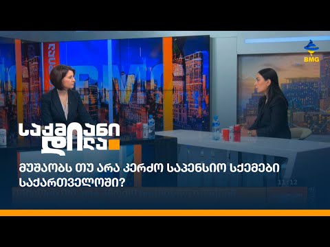 მუშაობს თუ არა კერძო საპენსიო სქემები საქართველოში?