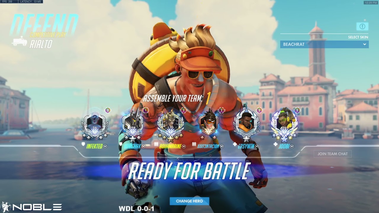 AQUAMARINE IQ 200 JUNKRAT GAMEPLAY OVERWATCH SEASON 28 TOP 500