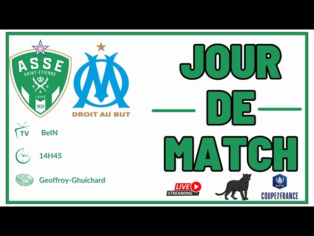 Programme Match ASSE / OM - 8èmes De Finale Coupe De France 2010/11 - Neuf
