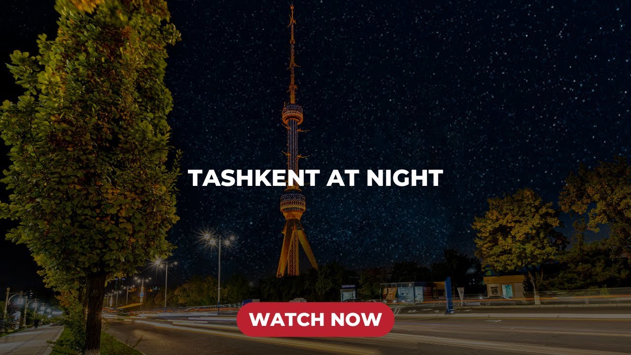 Tashkent at Night from Drone | Stunning Aerial View of Uzbekistan’s Capital | Travel Video 4K