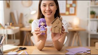 We Made Lily Cardboard House! 💜 Save Candy Cat In DIY Paper Game Book & Cool Gadgets