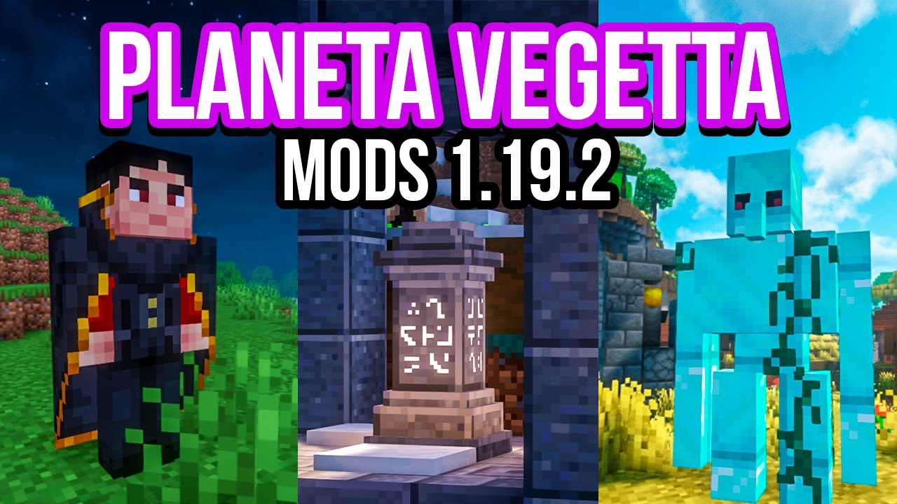 TOP 12 MODS para MINECRAFT 1.19.2/1.20.1 de PLANETA VEGETTA 