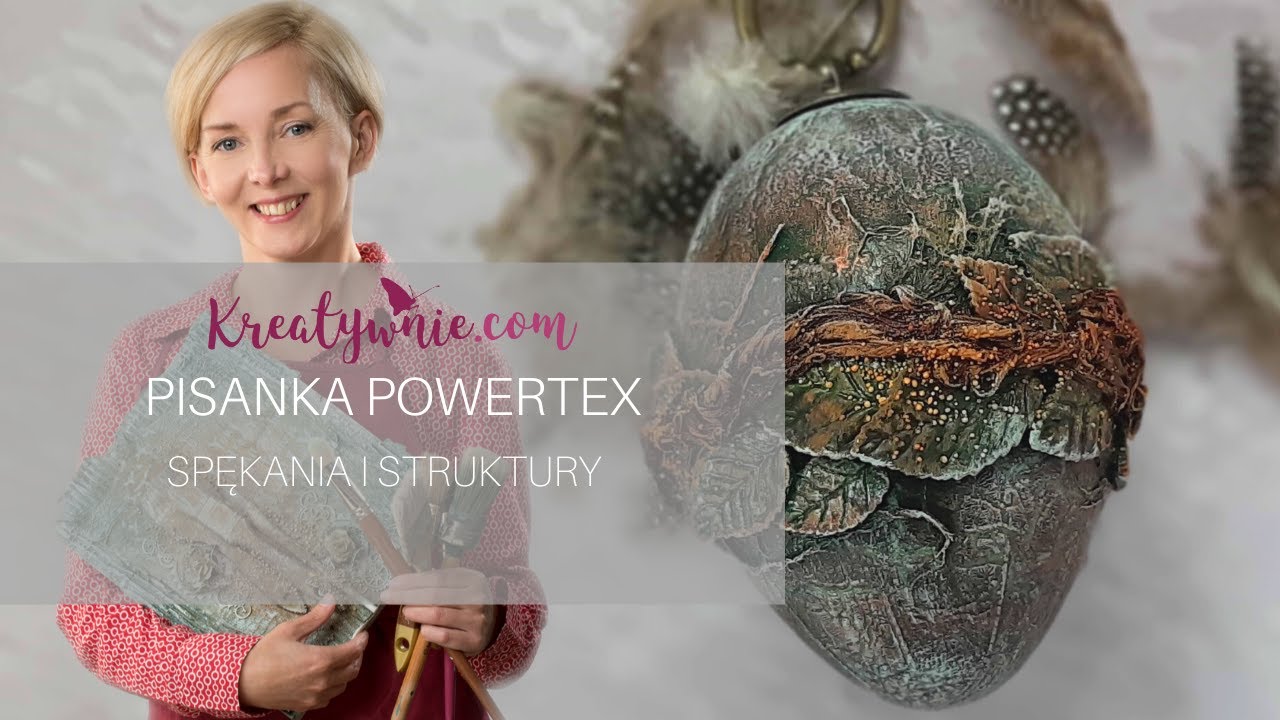 Pisanka powertex – spękania i efekt rdzy