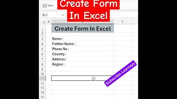 I Made Forms in Microsoft Excel!