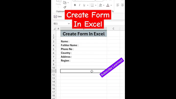 I Made Forms in Microsoft Excel!
