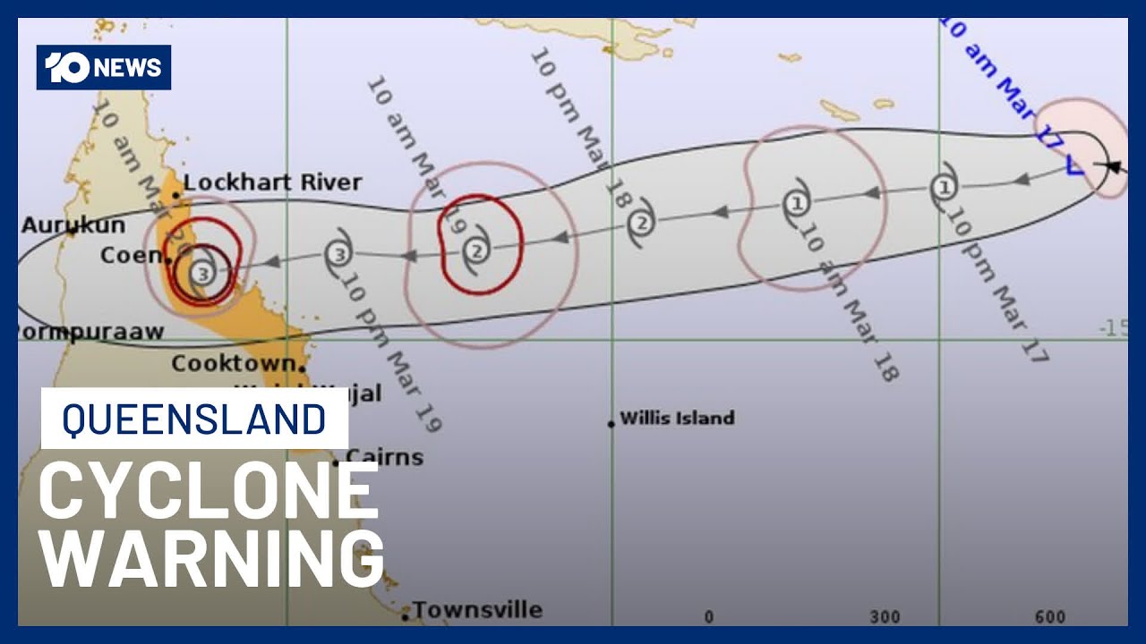 Queensland Braces For Tropical Cyclone Looming Off Coast | 10 News ...