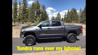 Tundra drives over my iPhone
