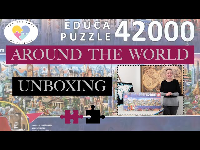 42,000 PIECES!!! UNBOXING another EPIC Jigsaw Puzzle: Around the World from  Educa 