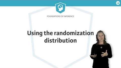 R Tutorial: Using the randomization distribution