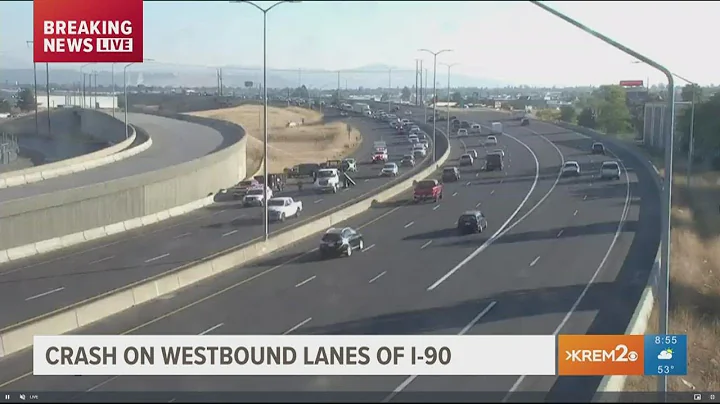 Westbound lanes of I-90, near Sprague Avenue reopened after morning crash