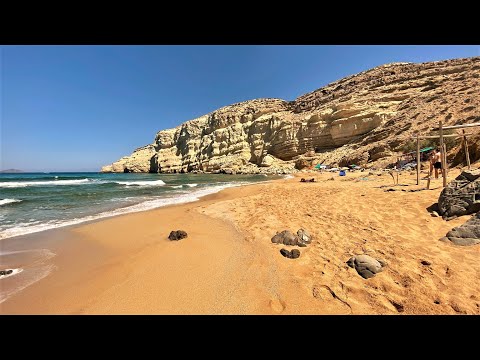 Red beach-nudist beach Matala south Crete, Κόκκινη παραλία, Μάταλα