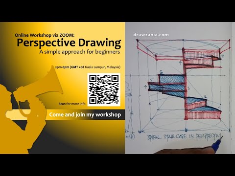 Draw spiral staircase 05... must see