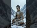 눈 속에서 피어나는 깨달음의 불꽃 A Flame of Enlightenment Blossoming in the Snow#불교 #명상 #설산 #깨달음 #마음챙김#ai불교 Shorts