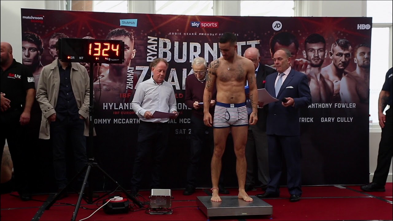 Matchroom Boxing Weigh ins David Oliver Joyce vs Andy Harris (HD