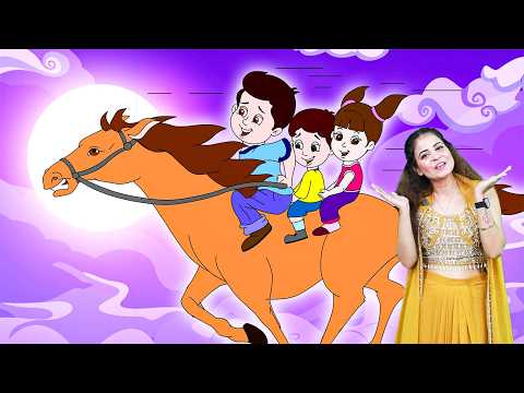 Lakdi ki kathi | लकड़ी की काठी | Popular Hindi Children Songs | Animated Songs