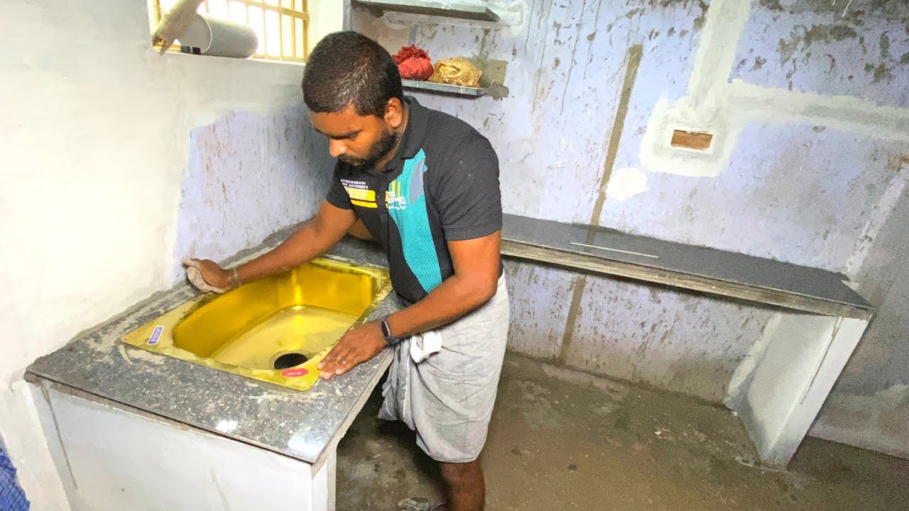 Techniques Of Design kitchenAmazing Work in Kitchen Countertop Sink and Tile Installation