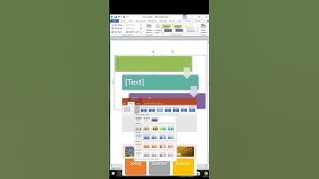 How to change smart art color in MS Word