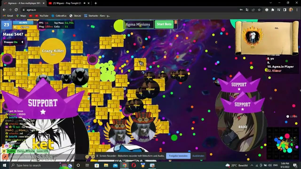 The Coin Shower Event in Agma.io YouTube