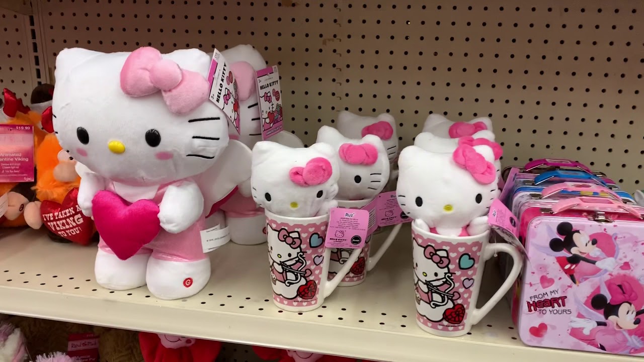 hello kitty valentine plush