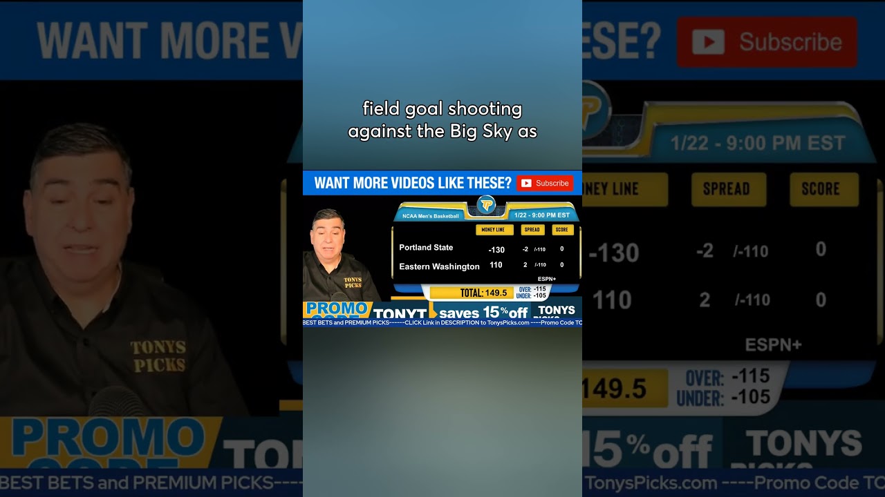 Прогноз на матч Портленд Стэйт против Истерн Вашингтон 22.01.2026 в рамках NCAAB