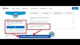Test With and Without Authentication - Salesforce Trailhead