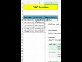 DAYS Function In Excel | Number Of DAYS In A Month #excel #learnexcel #exceltips #days #month #learn