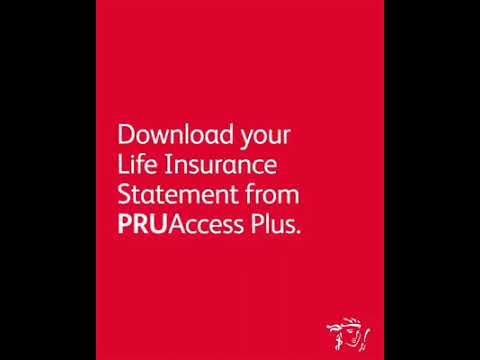 PruAccess Plus print life insurance statement.