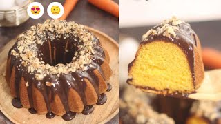 كيكة الجزر البرازيلية بصوص الشوكولاتة طعم في منتهى اللذاذة / Brazilian Carrot Cake 🥕🎂 الشيف حصة