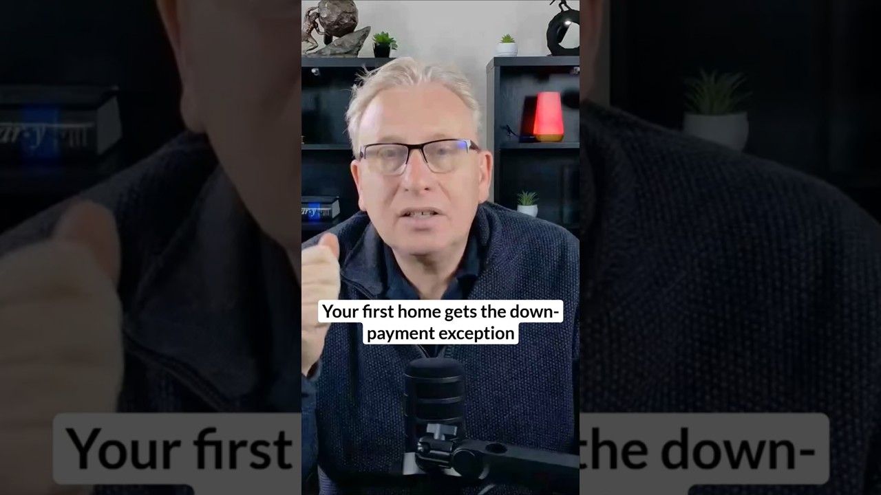 Your first home gets the down-payment exception - YouTube