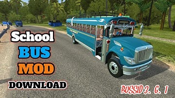 School Bus Mod In Bus Simulator Indonesia| How To Download New Bus Mod | Bussid3.6.1 | New Bus Mod