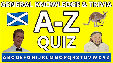 A to Z Quiz 32th Edition - General Knowledge Trivia Game | 26 Pub Quiz Questions