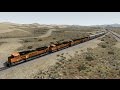 TS2015 HD: BNSF EMD SD70ACe Locos Power 84 Car Intermodal Double Stack Freight Train