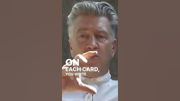 David Lynch on how to write a Screenplay #shorts
