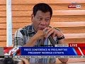 NTVL: Press conference ni presumptive President Rodrigo Duterte