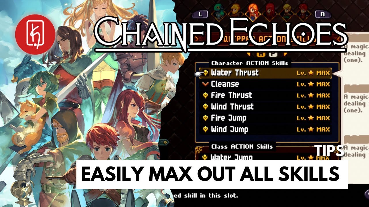 Chained Echoes - How To Max Out All Character and Sky Armor Skills Easily 