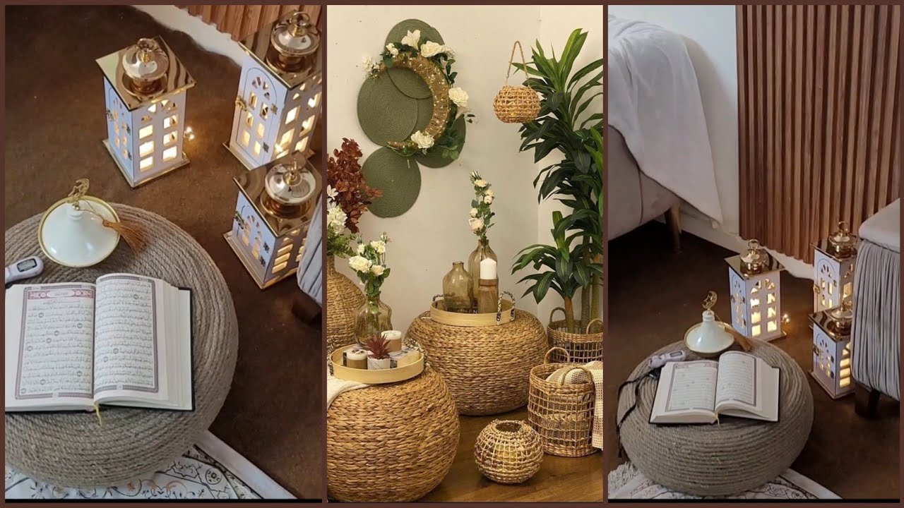 ركن رمضاني ببيتي ♥️ ركن الصلاه 🕌+جوله في غرفه الاطفال 🌙 #زينه_رمضان  #رمضان