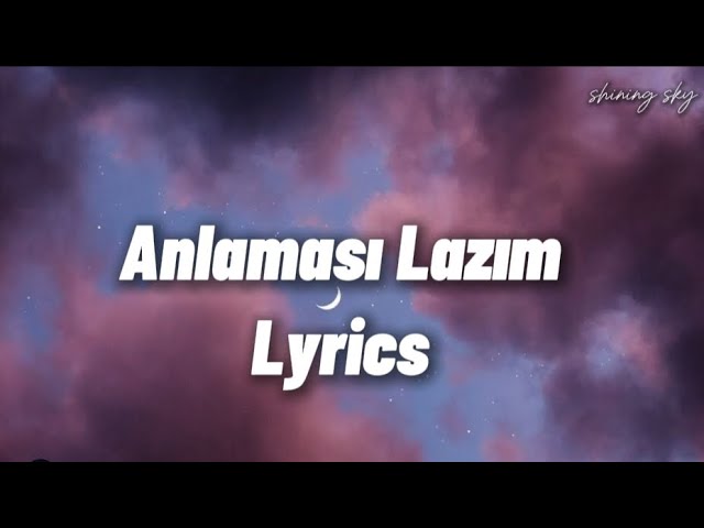 Anlaması Lazım Tam Benim Tarzım LYRICS
