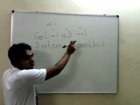ICSE JAVA TUTORIAL FOR LOOP EXAMPLE IN HINDI BY SARTHAK TRIVEDI