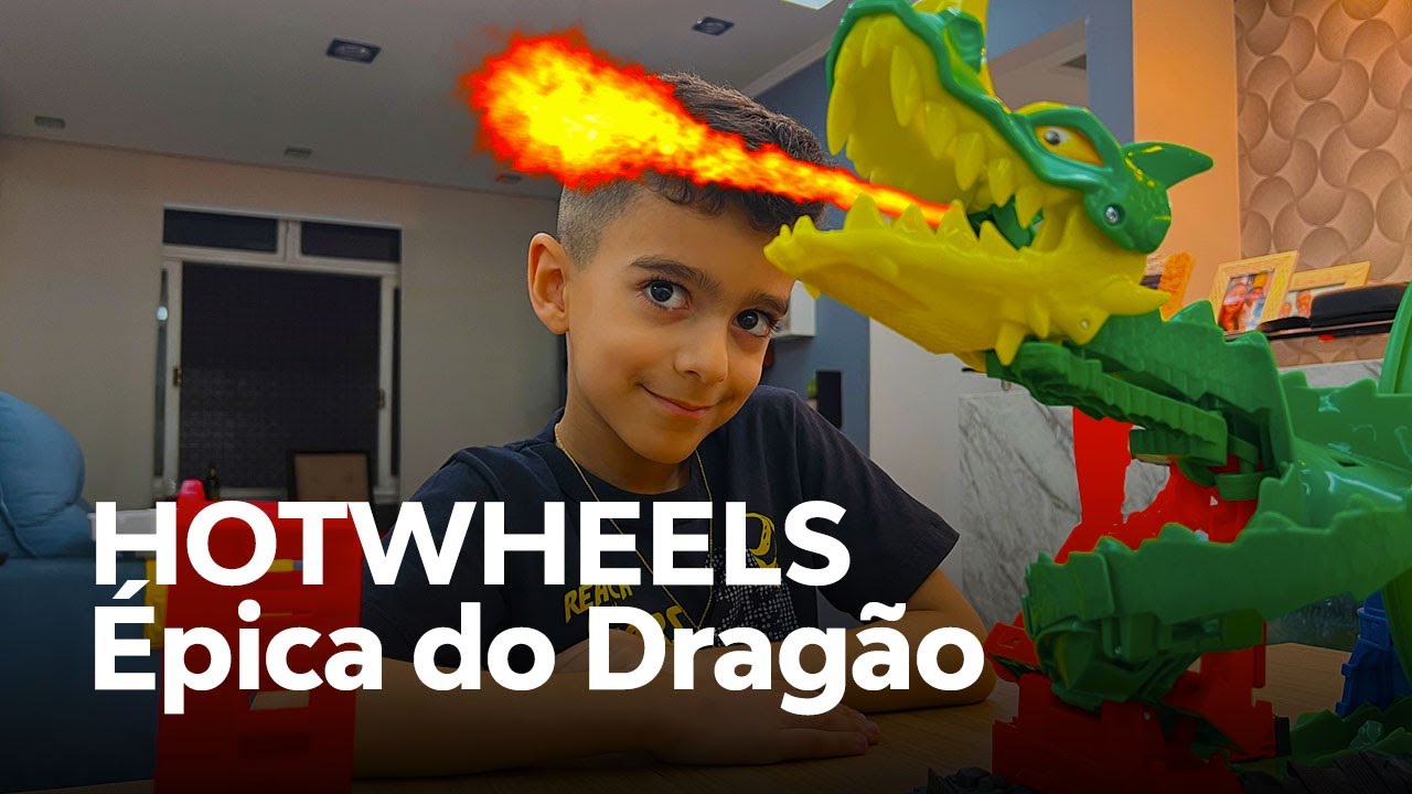 TESTANDO A NOVA PISTA ÉPICA DO DRAGÃO HOT WHEELS!!! 