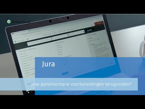 Jura - how to: Hoe vind ik parlementaire voorbereidingen terug?