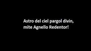 Astro del ciel con testo! chords