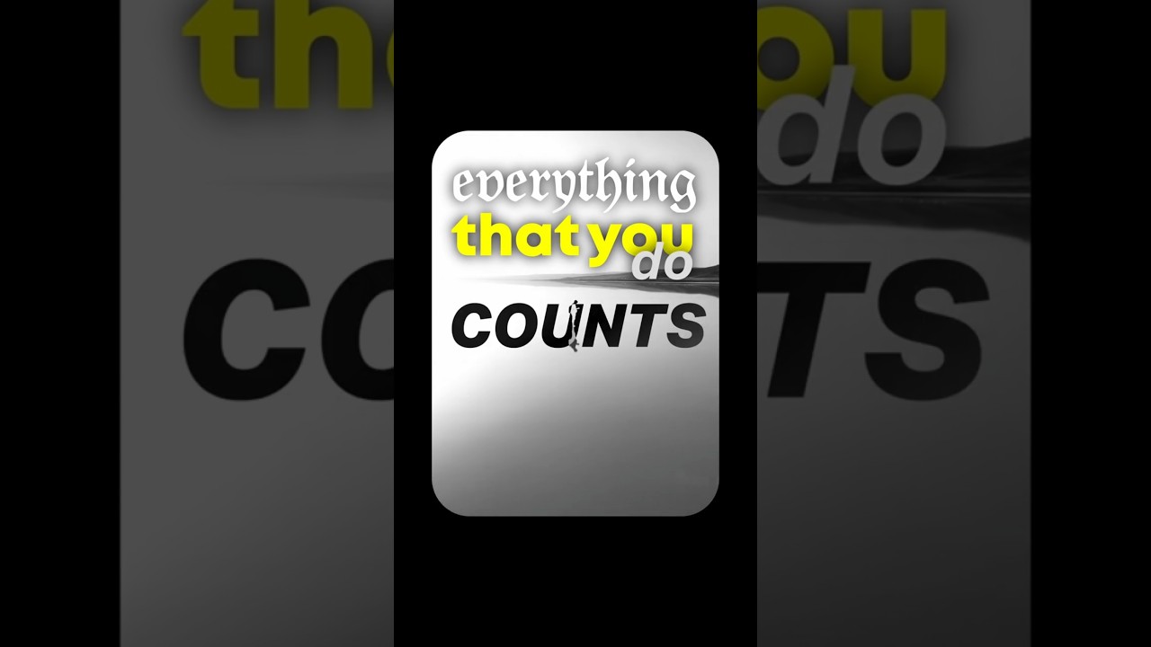 Law of accumulation - Video Editing sample #videediting #motivation