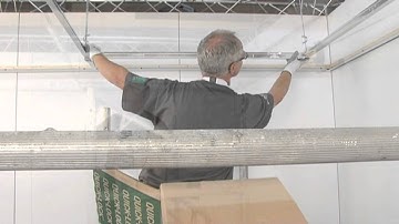 API Quick-Lock ceilings, plafonds montage, mounting visible, zichtbaar system