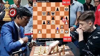 🎦 Daniil Dubov Checkmates Praggnanandhaa! World Blitz Chess