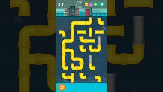 #5 smart puzzles pipes🤹 normal level 5(2-5)#gameplay#pipes #puzzles#pipelinegame #pipelevel#pipegame