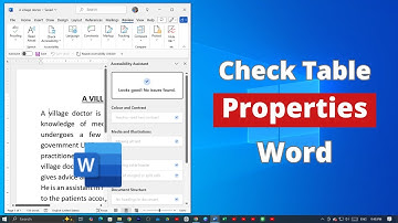 How to Check Table Properties on Microsoft Word