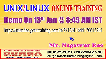 UNIX/LINUX Online Training in DURGASOFT